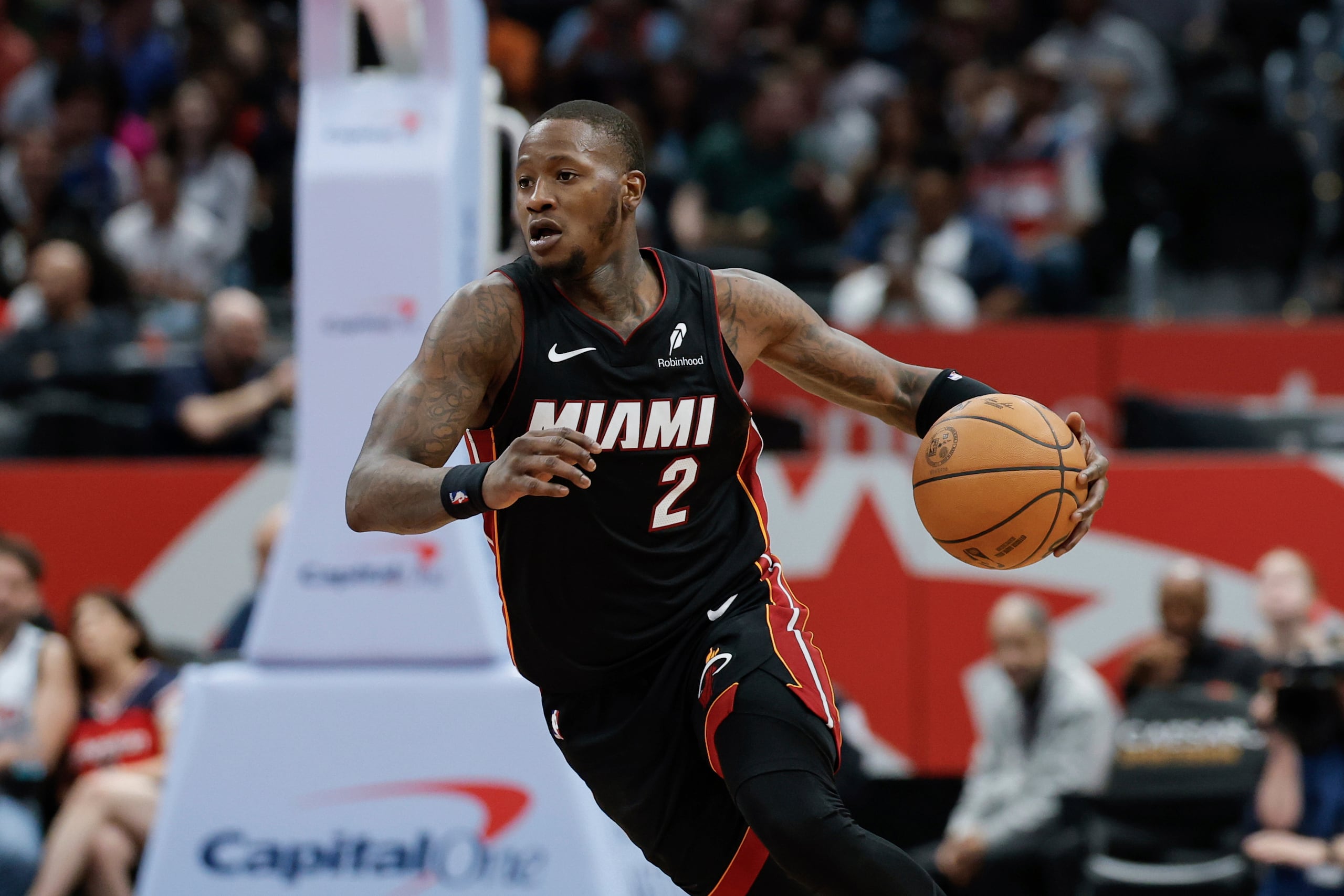Terry Rozier (2), del Heat de Miami.