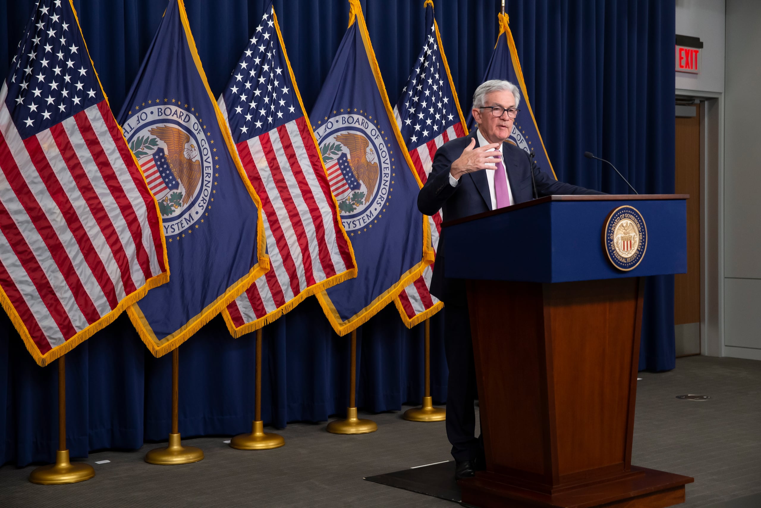 El presidente de la Reserva Federal estadounidense, Jerome Powell.
