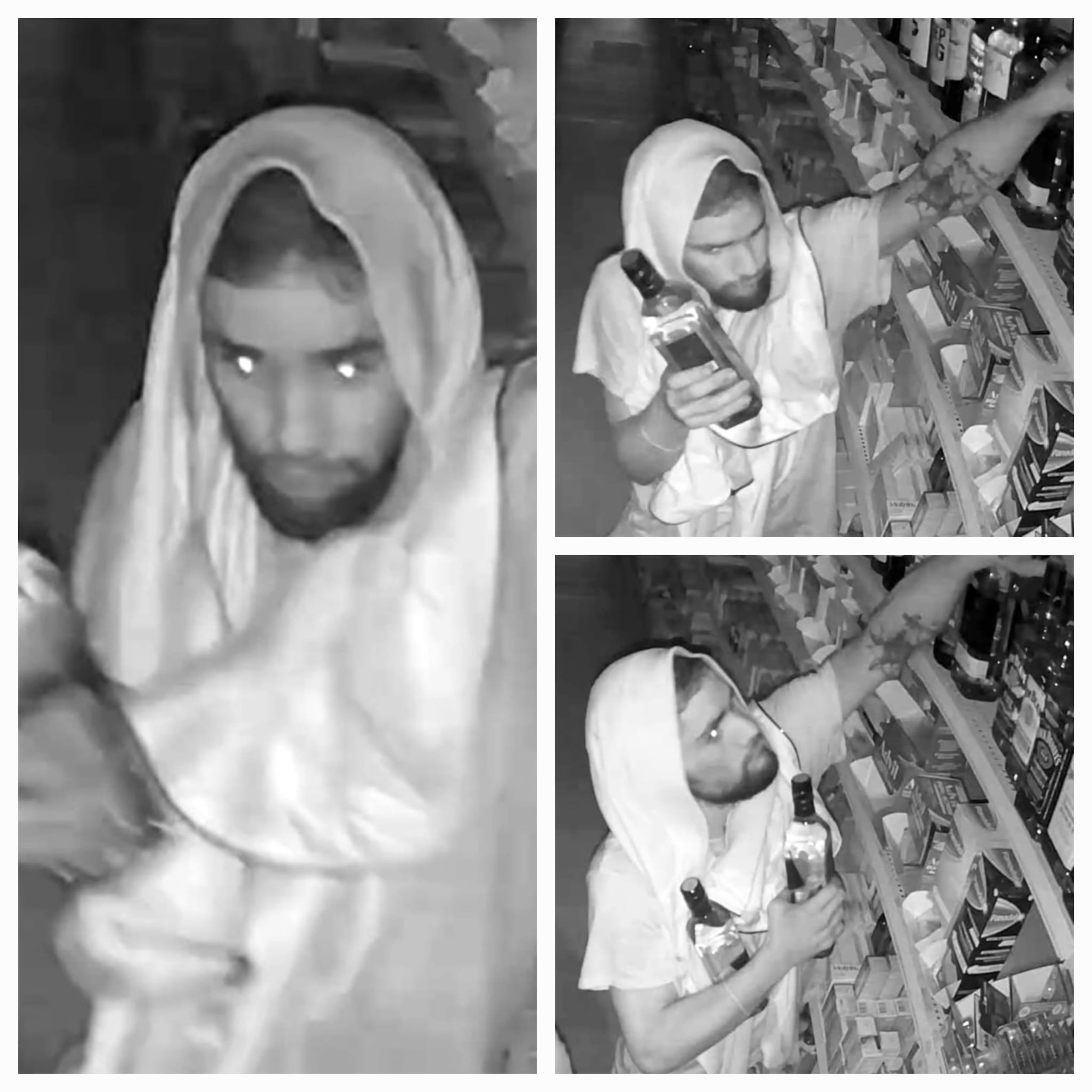 El CIC de Vega Baja informó que este hombre es sospechoso de escalar el negocio Santa Ana MiniMarket & Bakery, en Vega Alta.