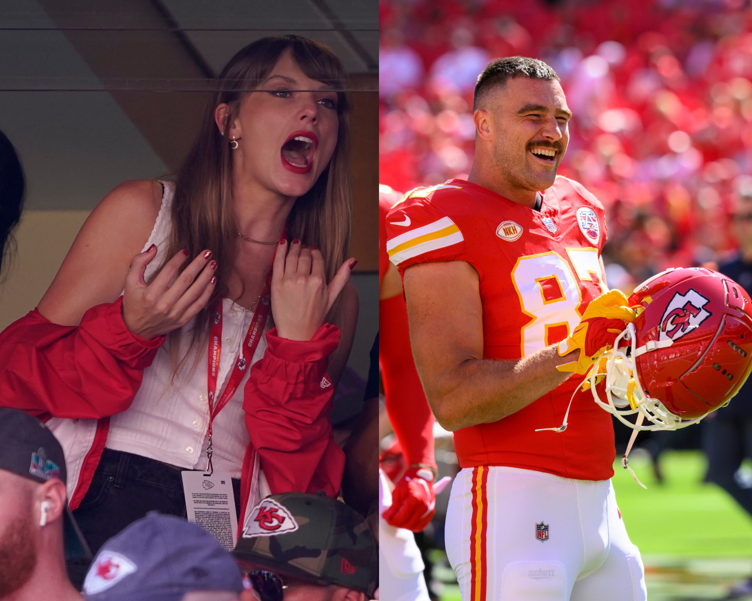 Taylor Swift y Travis Kelce.
