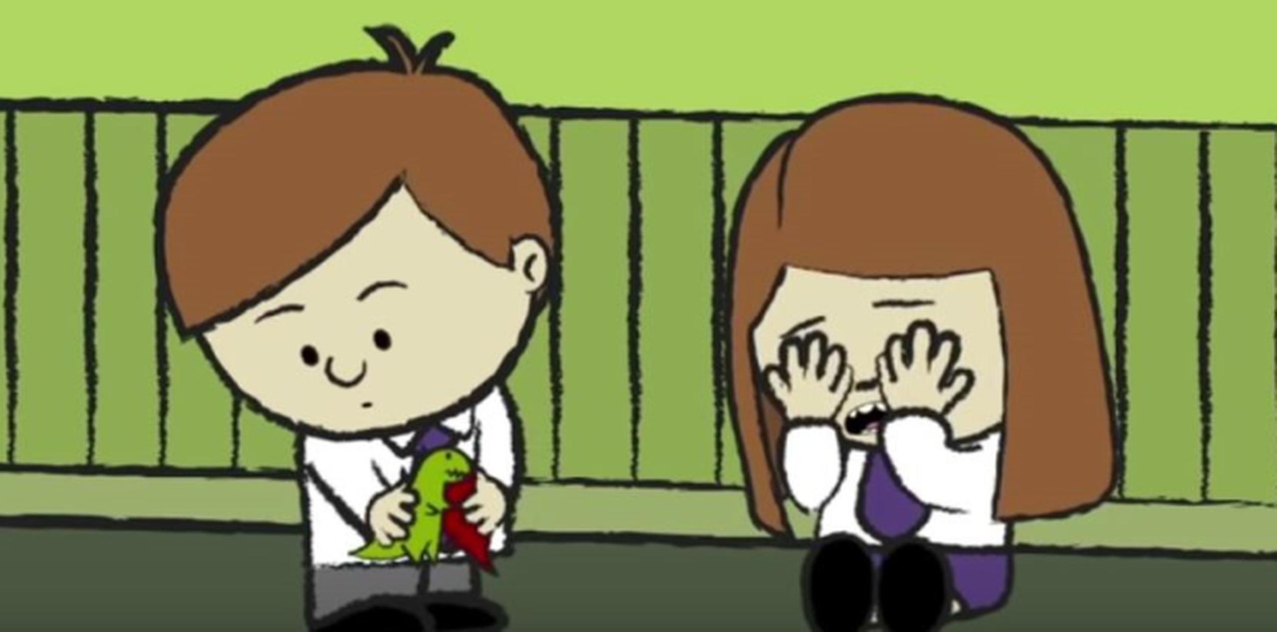 Este vídeo de dibujos animados cuyos personajes son niños publicado por “SOMArmonía Musicoterapia” tiene el propósito de ilustrar de una manera sencilla y entretenida algunas de las características de las personas con Síndrome de Asperger. (Captura / YouTube)