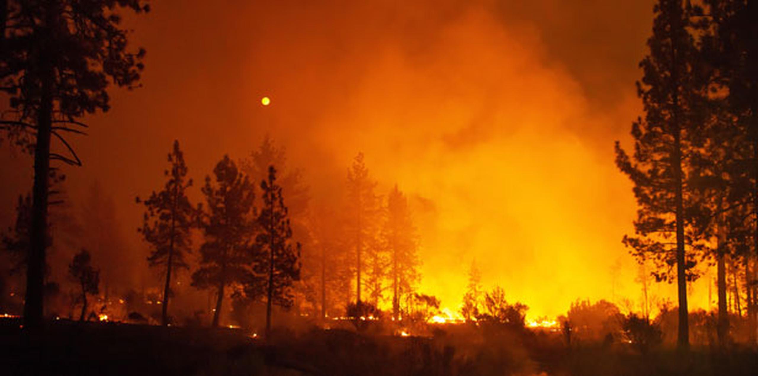 Los incendios han destruido seis casas y puesto en peligro a otras 10,000 viviendas. (EFE)