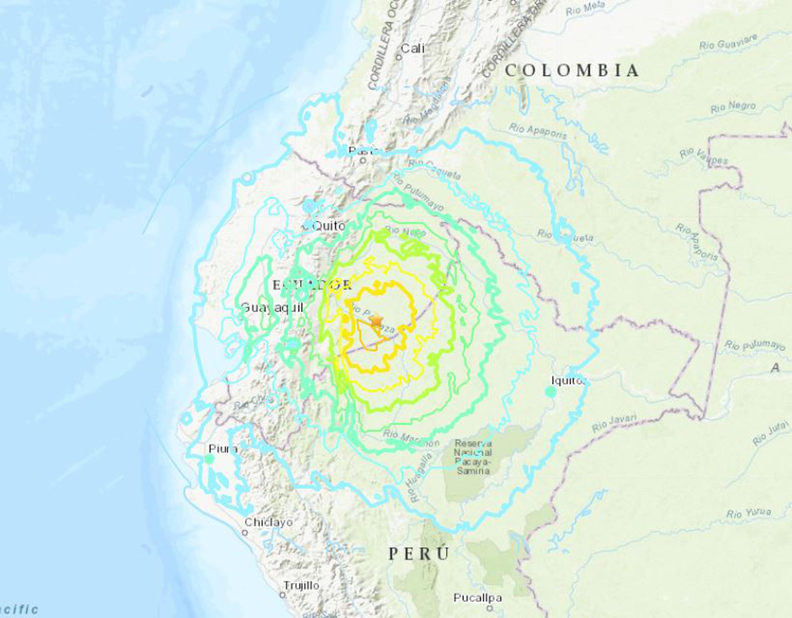El temblor se produjo a una profundidad de 132 kilómetros. (USGS)