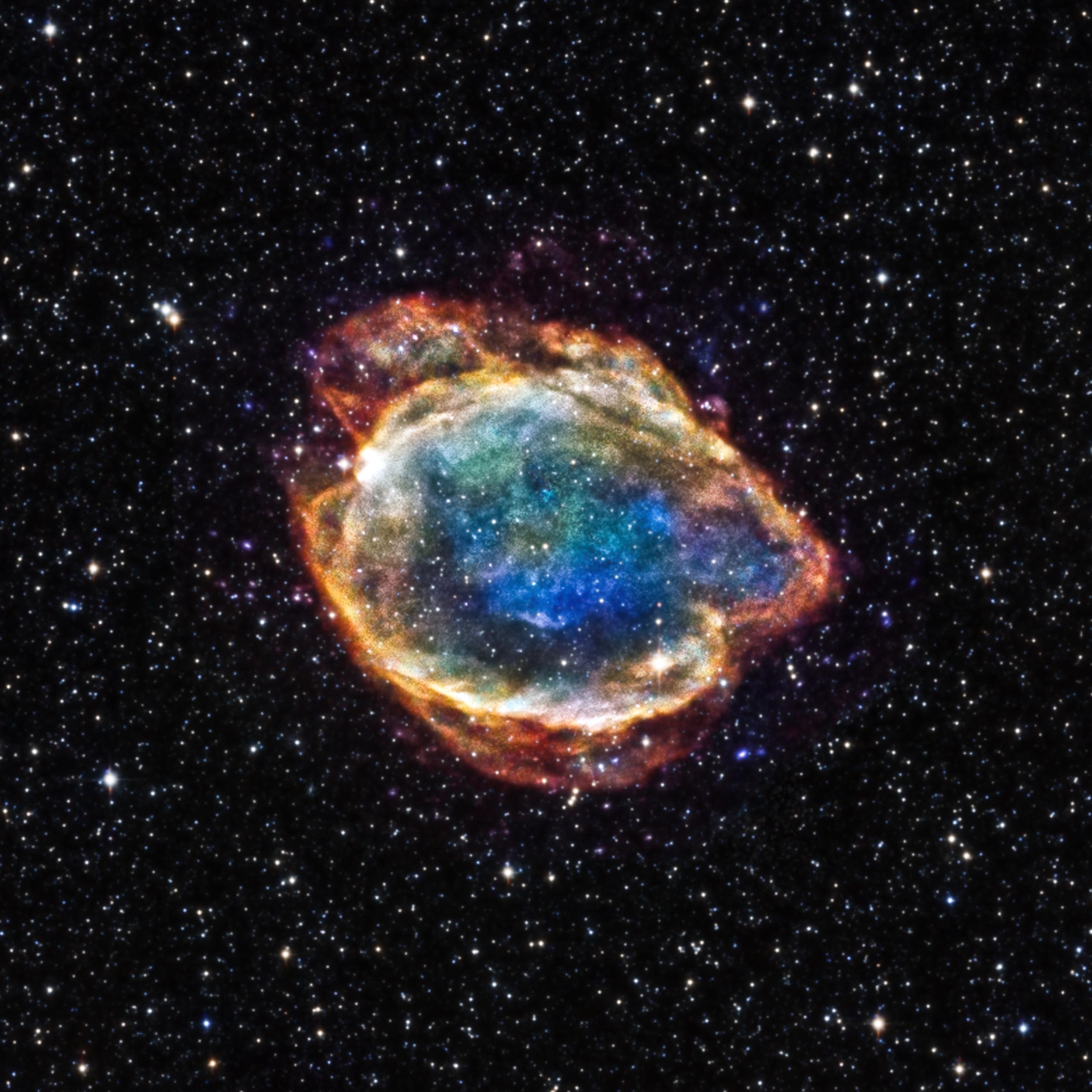 Restos de la supernova G299. (EFE/Crédito: NASA/CXC/U.Texas)