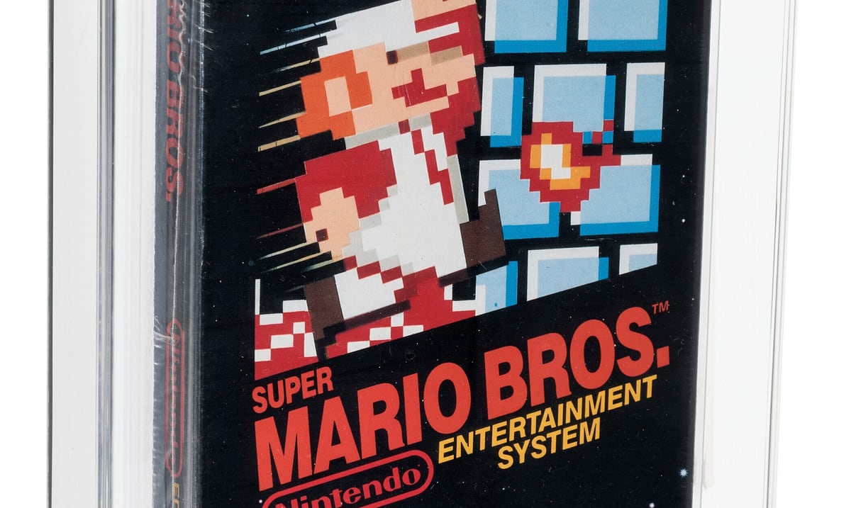 The Mario Bros cartridge from 1986 for $ 660,000