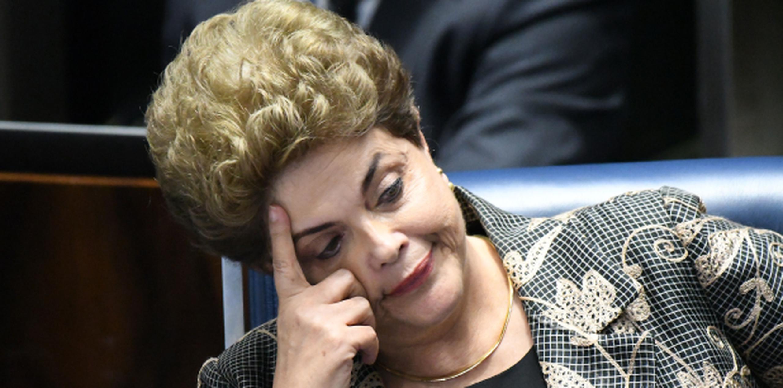 Rousseff está suspendida desde mayo. (EFE/Cadu Gomes)