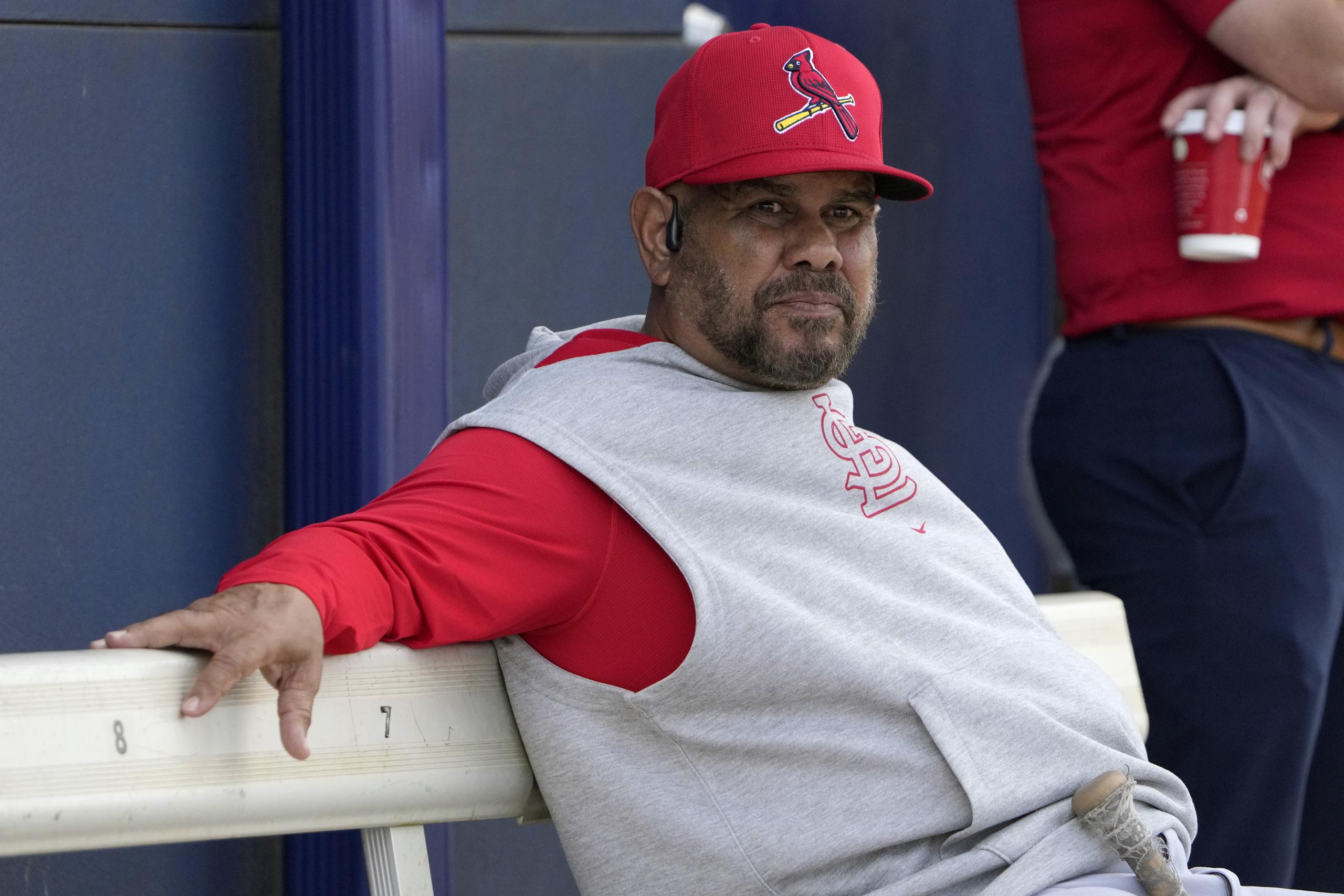 El boricua José 'Cheíto' Oquendo está estos días laborando como instructor en el campo de primavera de los Cardinals.