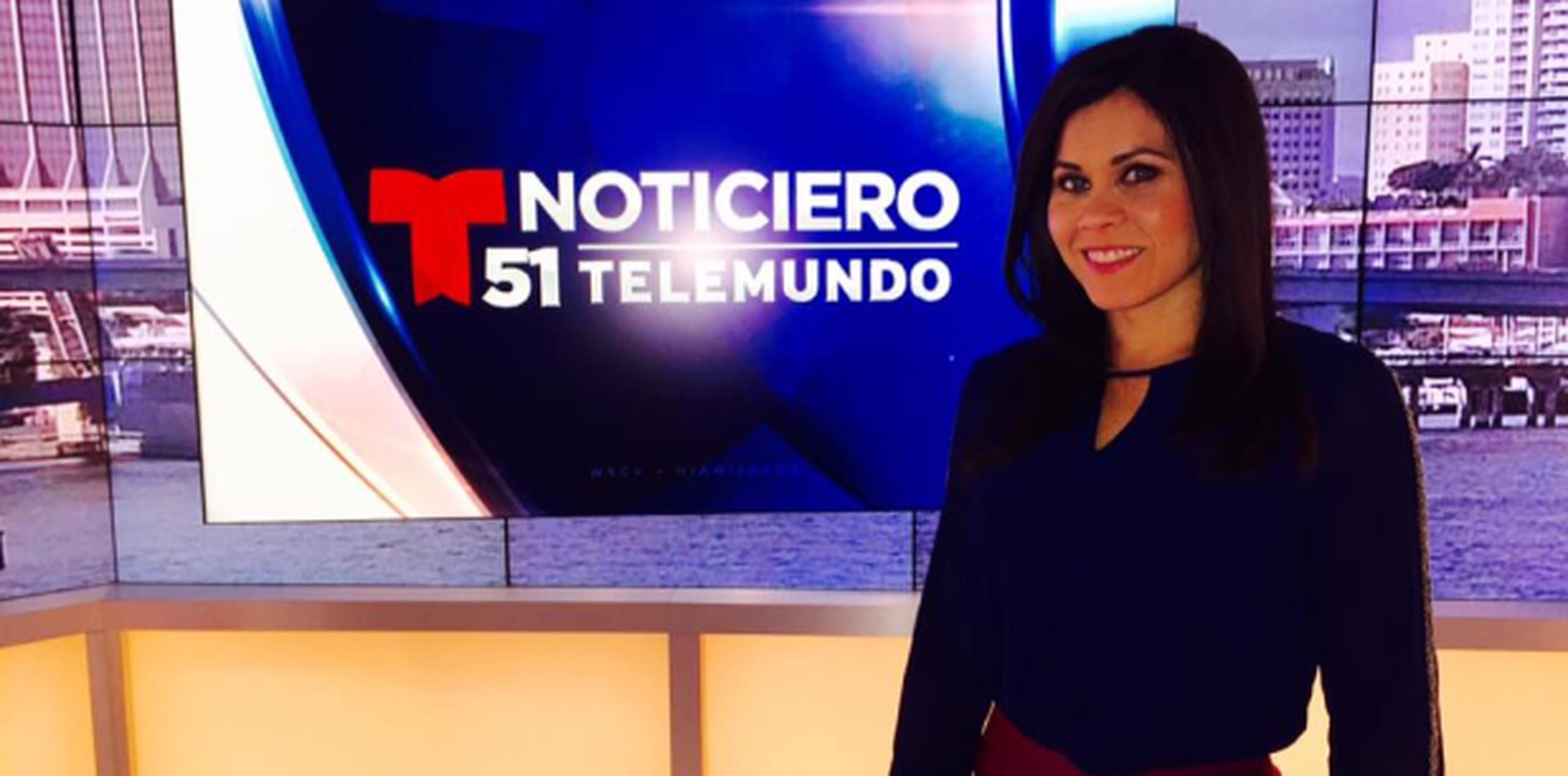 Karen Cintrón estará reportando las novedades del tránsito en la primera edición del noticiero local Telemundo 51, en Miami. (Facebook)