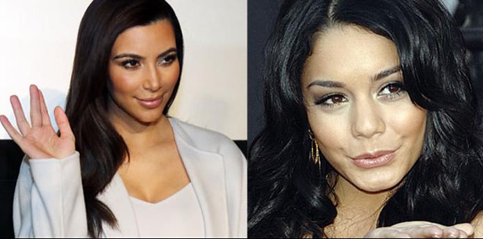 Las fotos de Kim Kardashian y Vanessa Hudgens se publicaron en la página web "4chan" y "Reddit" y fueron rápidamente removidas. (Montaje)