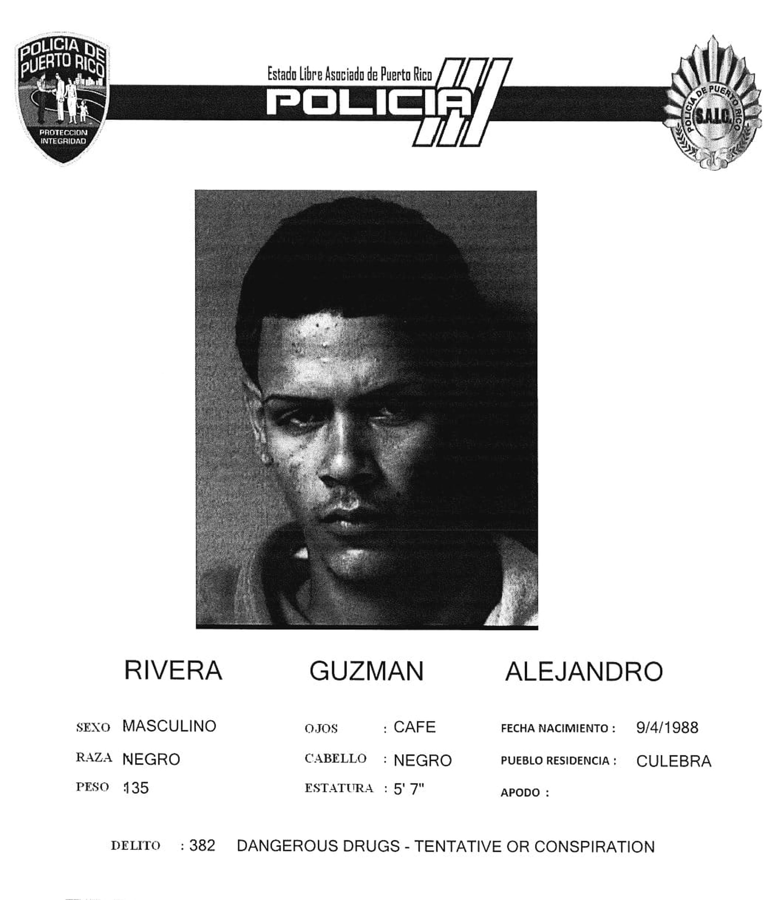 Alejandro Rivera Guzmán, de 34 años, fue asesinado en el barrio Villa Muñeco, en Culebra.