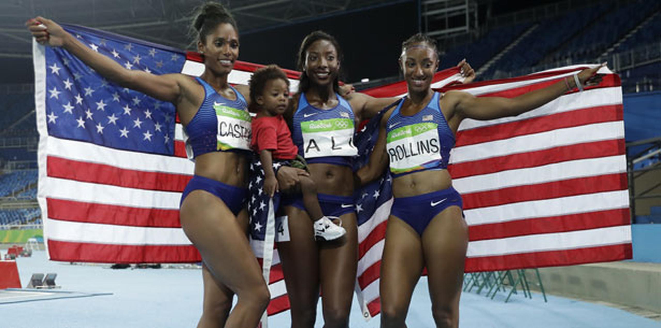 La prueba femenina de vallas presentaba un rotundo predominio estadounidense -las siete primeras del ránking mundial de la temporada proceden de ese país.(AP Photo/Matt Slocum)
