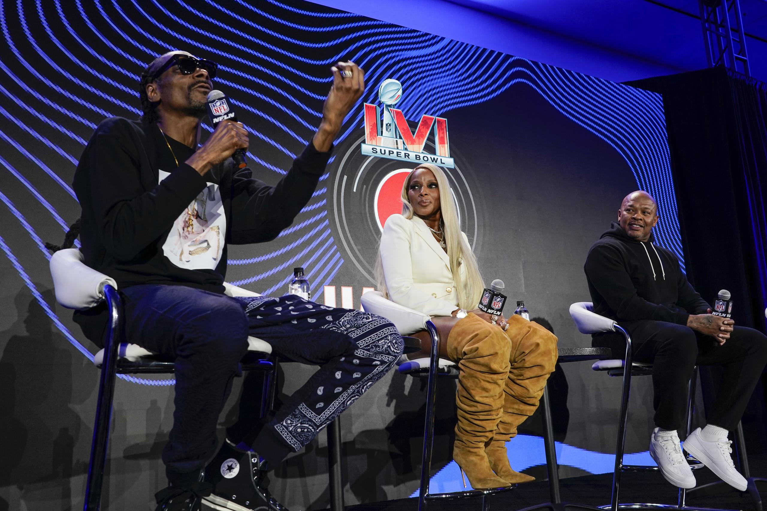 Snoop Dogg, Mary J. Blige and Dr. Dre, igualmente, serán parte del espectáculo.