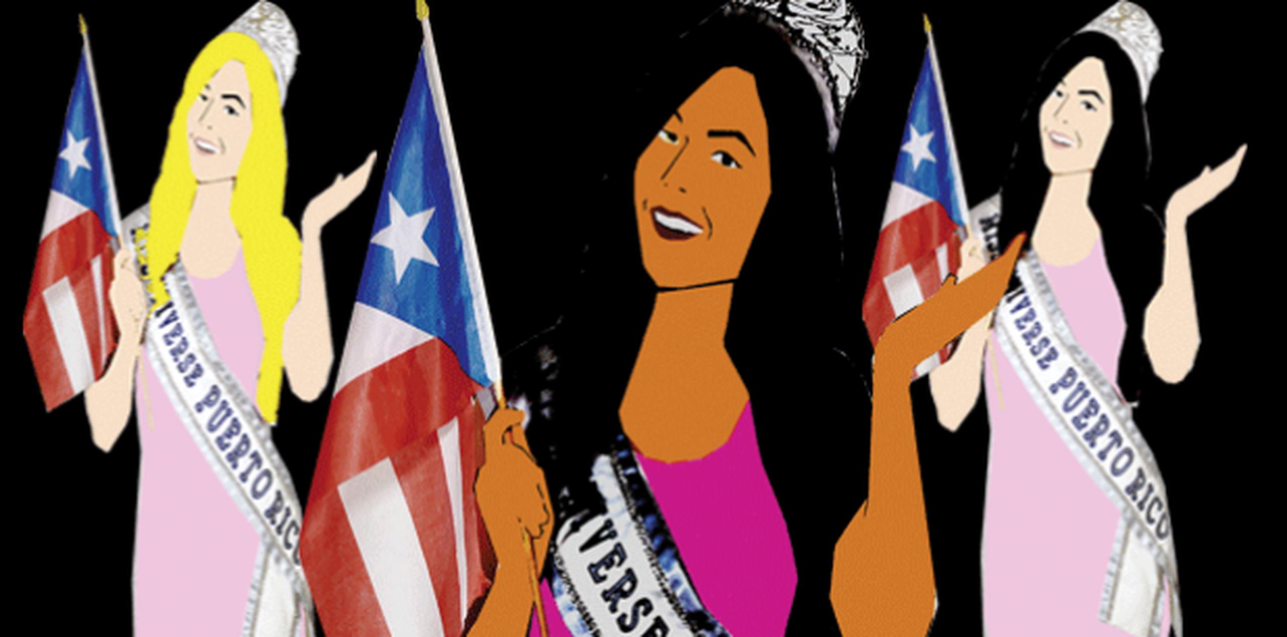 Las 38 candidatas a la corona de Miss Puerto Rico Universe 2017 ya se encuentran en la recta final, de cara al certamen que se celebrará el próximo jueves, 4 de mayo en el Centro de Bellas Artes de Santurce. (Fotomontaje -ilustración / Olga Román)