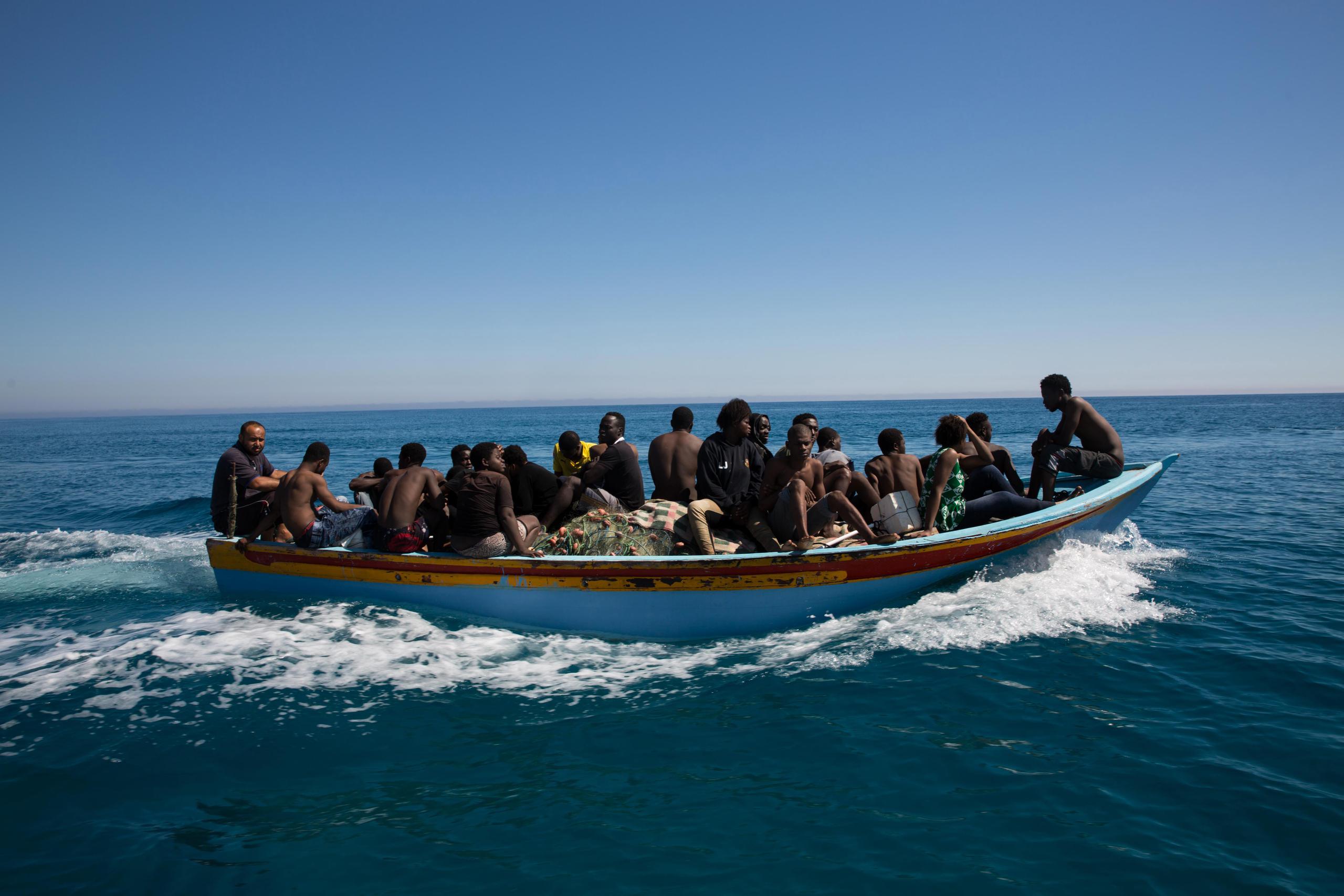 La guardia costera libia había interceptado hasta el 9 de diciembre cientos de embarcaciones con más de 15,300.