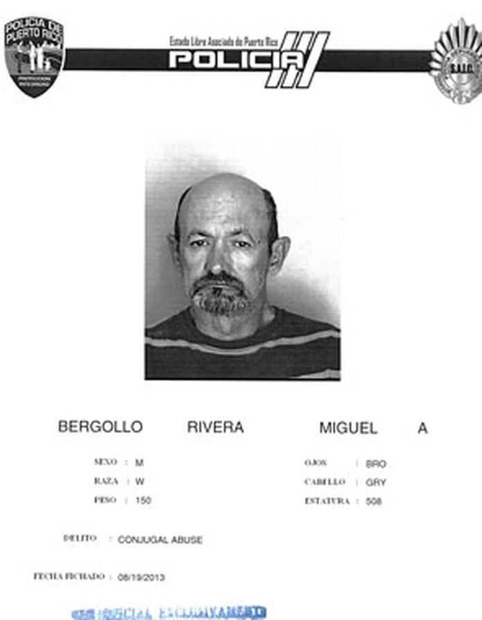 Miguel A. Bergollo Rivera, de 58 años, está detenido desde ayer, lunes, a eso de las 4:46 p.m. (Suministrada)