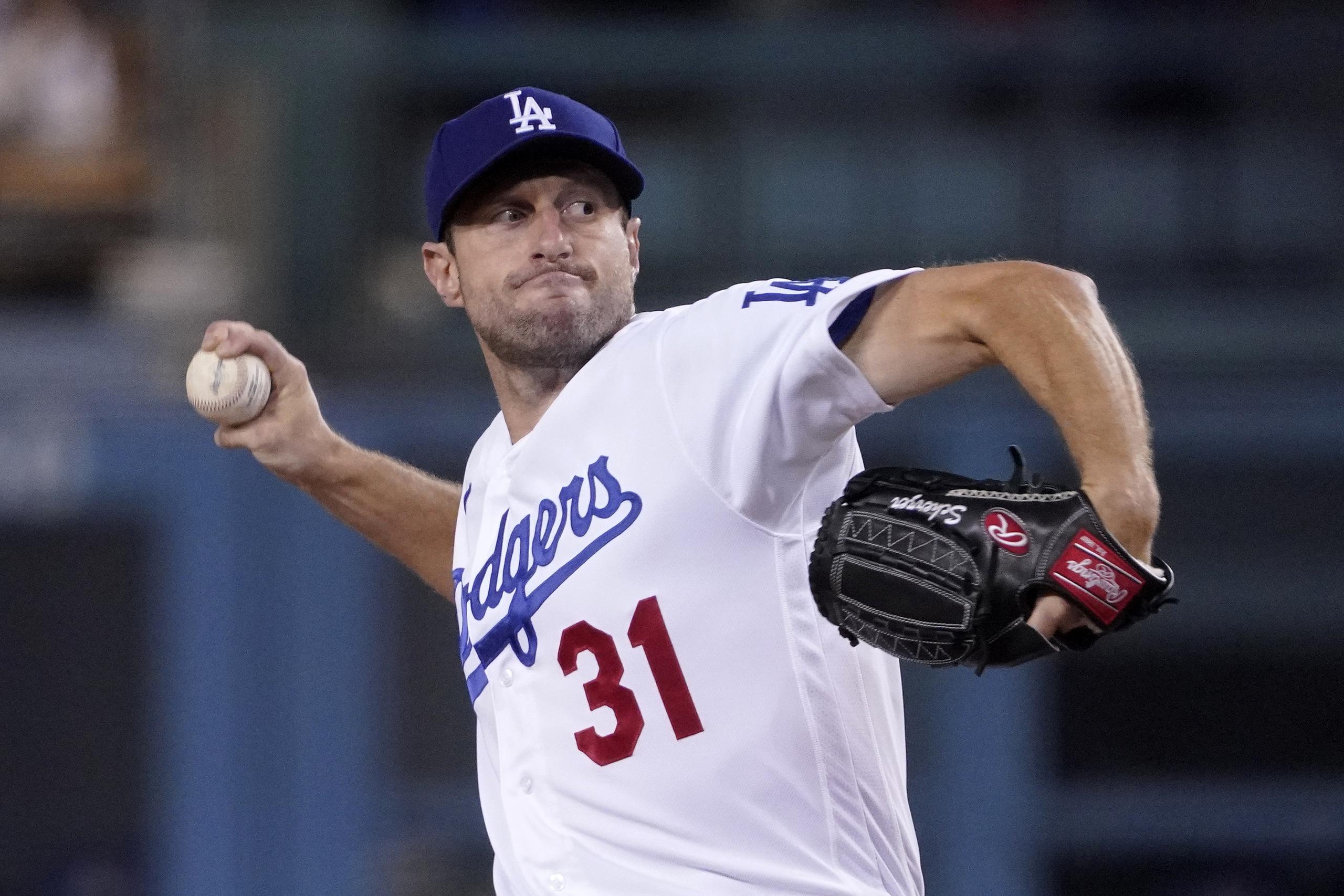 El lanzador de los Dodgers de Los Ángeles, Max Scherzer, estará asignado al importante juego de esta noche.