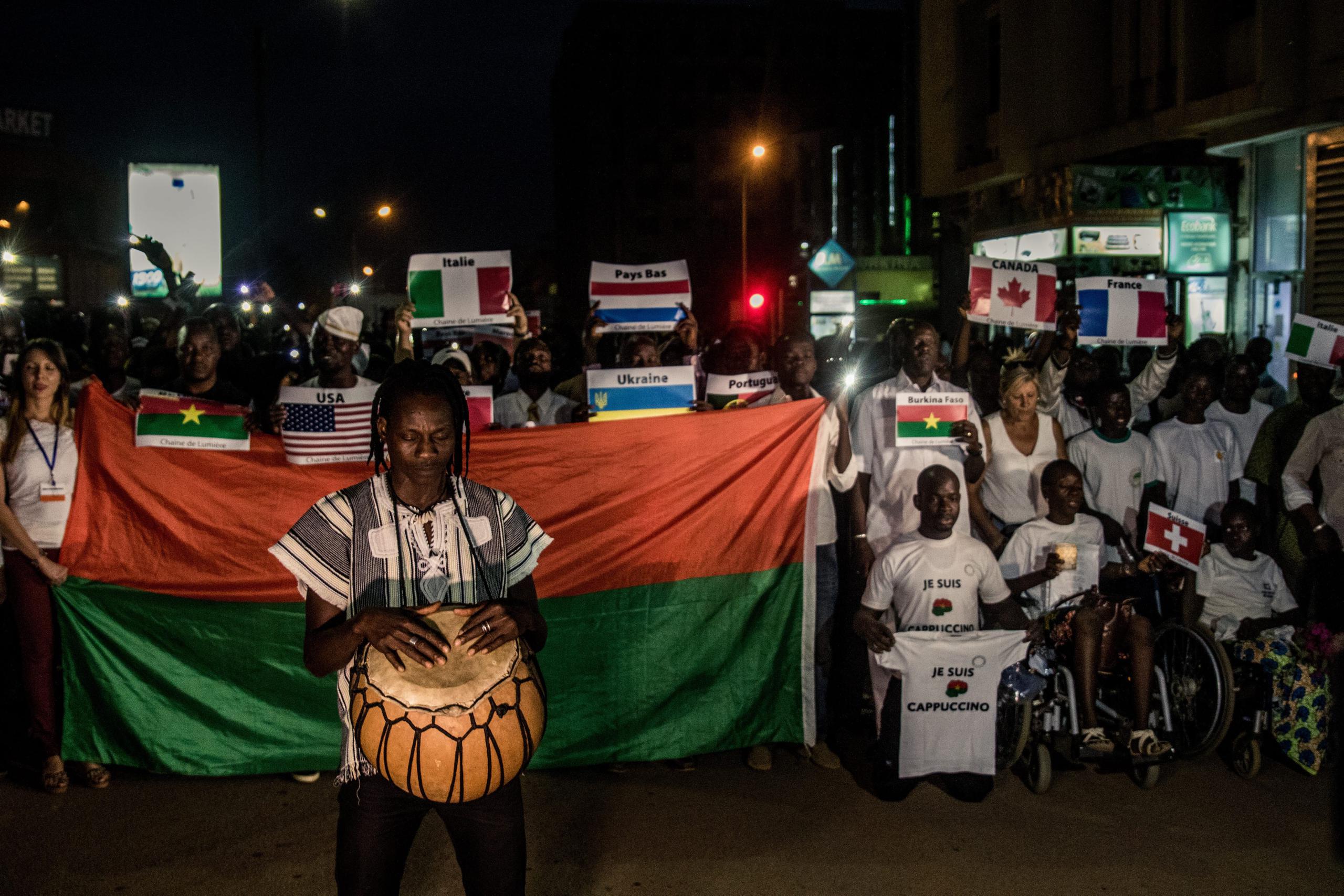 Imagen de archivo de una manifestación en solidaridad con las víctimas del yihadismo en Burkina Fasso.