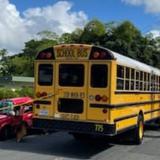 Conductora muere tras ser impactada por guagua escolar en Corozal