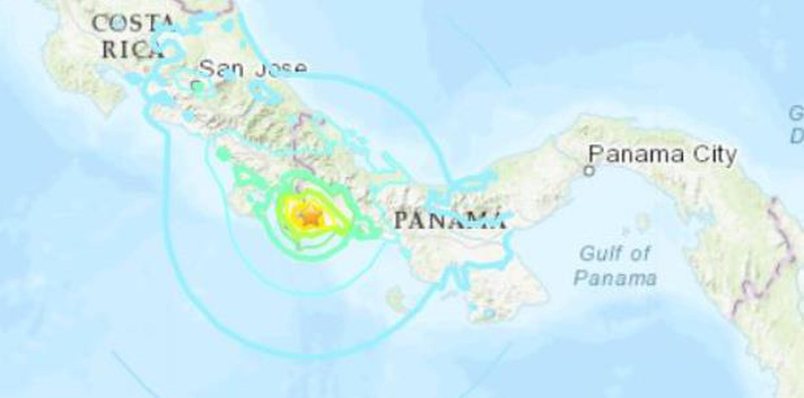 Luego del sismo principal se registraron al menos diez réplicas, informó el instituto de Geociencia de la Universidad de Panamá. (Servicio Geológico de Estados Unidos)