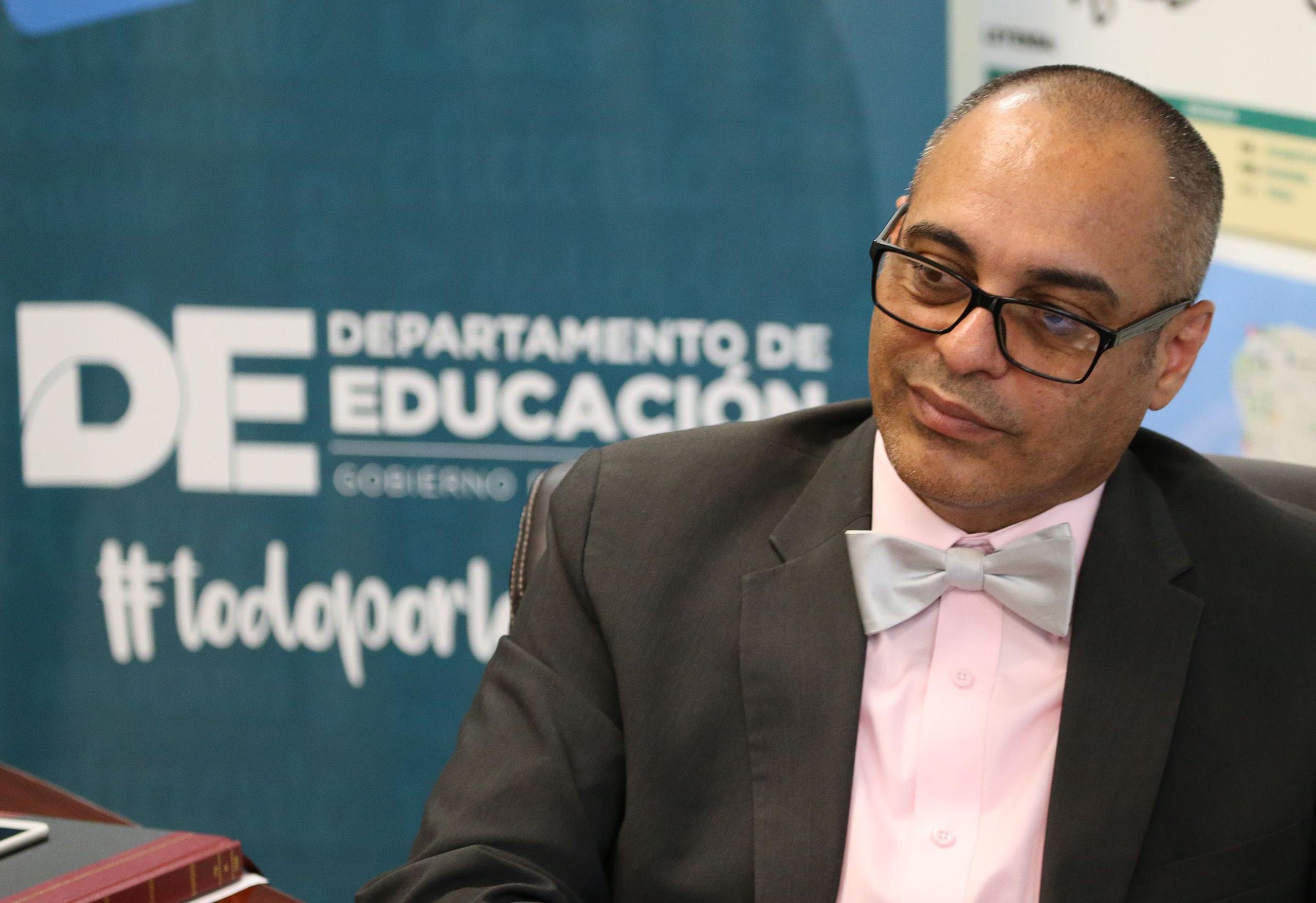 El secretario interino de Educación, Eligio Hernández. (GFR Media)
