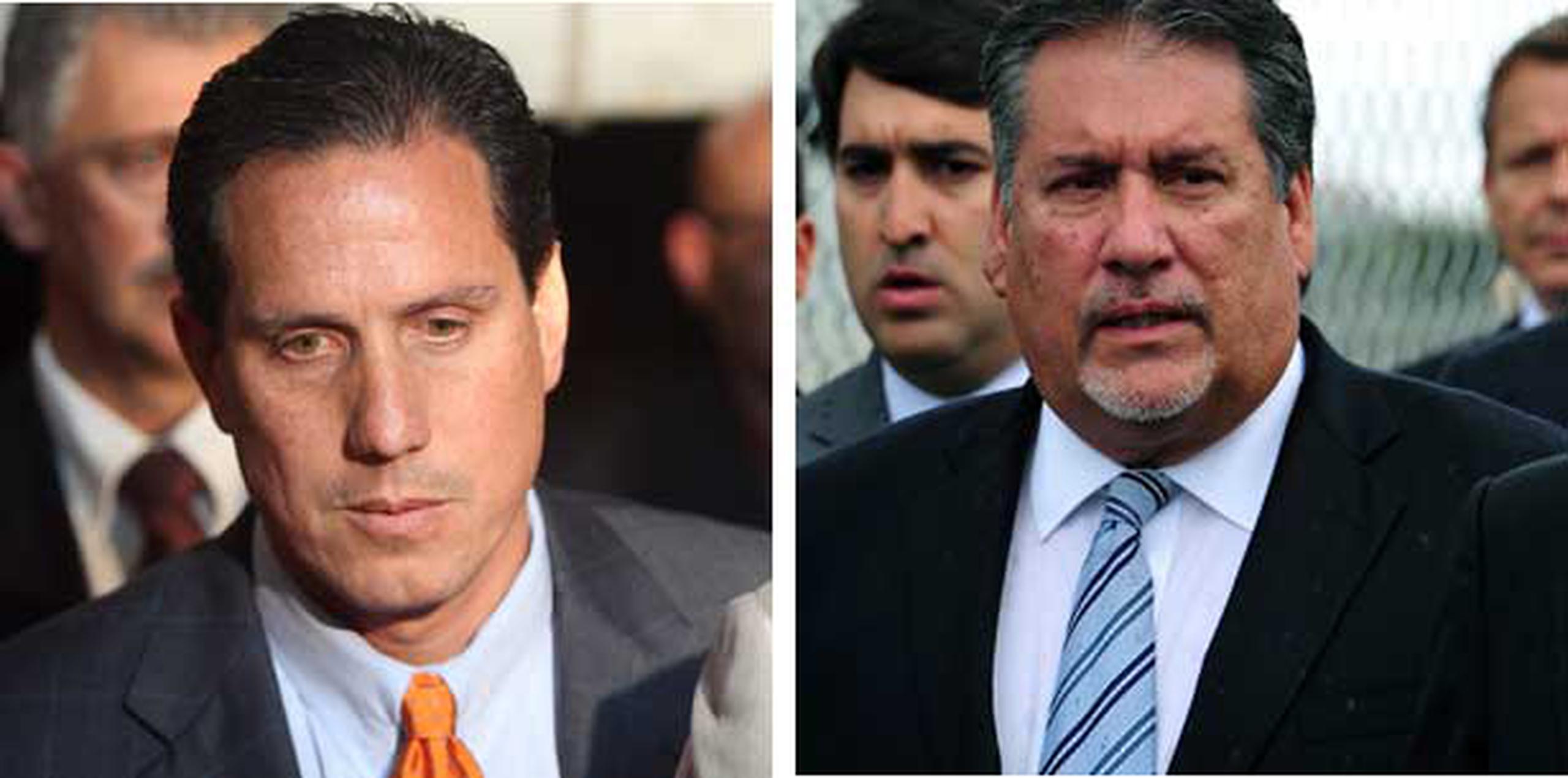 Héctor Martínez Maldonado y Juan Bravo Fernández fueron encontrados culpables en marzo de 2011 por cargos de soborno relacionados a un viaje a Las Vegas. (Archivo)