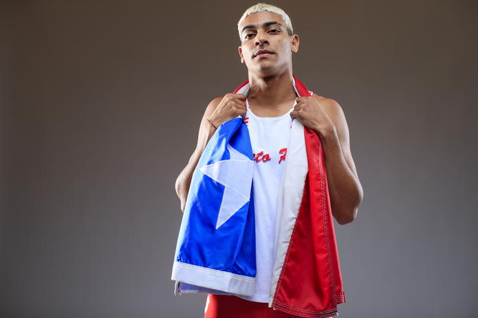 Ryan Sánchez es otro corredor de Puerto Rico en el evento de los 800 metros.