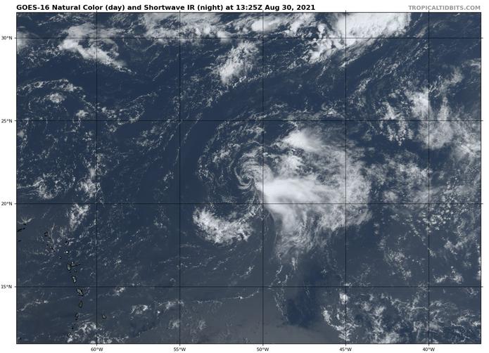 Tormenta tropical Kate. (NOAA)