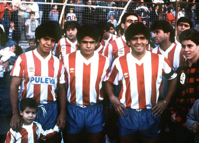 Diego Armando, Hugo y Lalo Maradona, en una imagen de archivo.