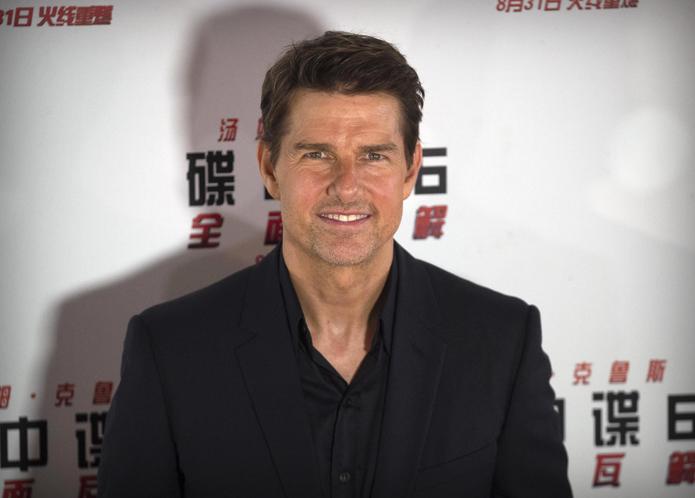 Tom Cruise posa en la alfombra roja de "Mission: Impossible - Fallout" en el Templo Imperial Ancestral en Beijing, China