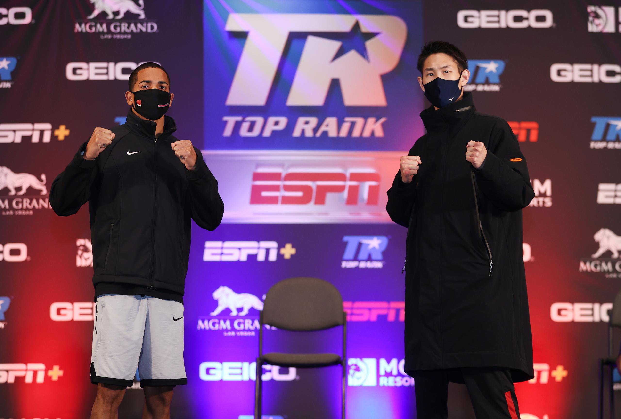 Félix Verdejo (izquierda) y Masayoshi Nakatani pelearán a 10 asaltos.