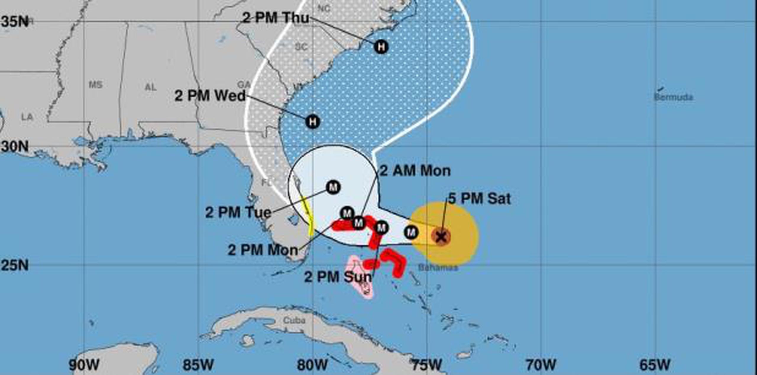 Una vigilancia de tormenta tropical fue emitida para partes de Florida. (NOAA)