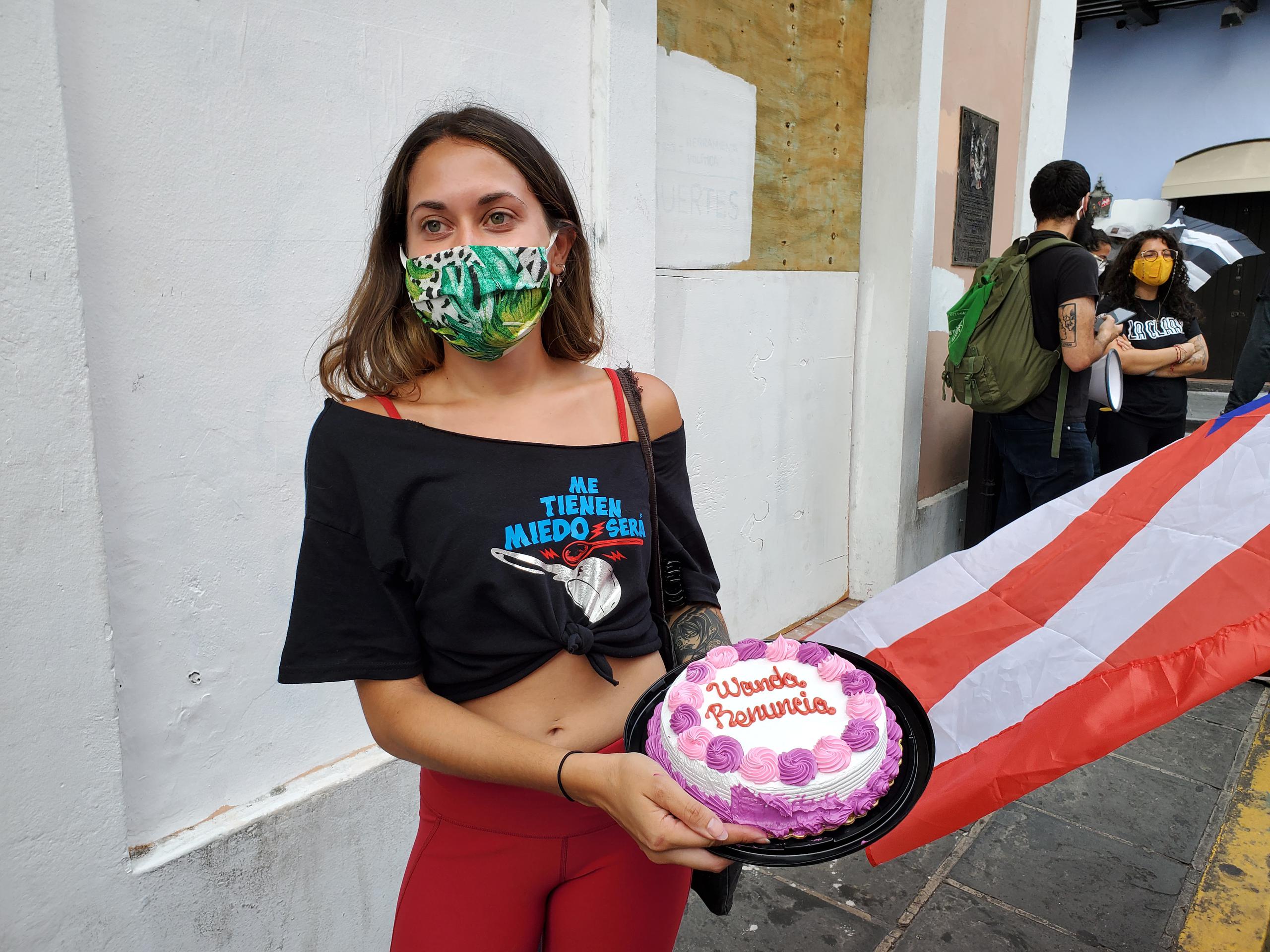 Un año después de haber participado en las protestas que forzaron la renuncia de Ricardo Rosselló, Gianna Del Mastro, como muchos otros jóvenes, volvió a las calles a protestar contra el gobierno de Wanda Vázquez.