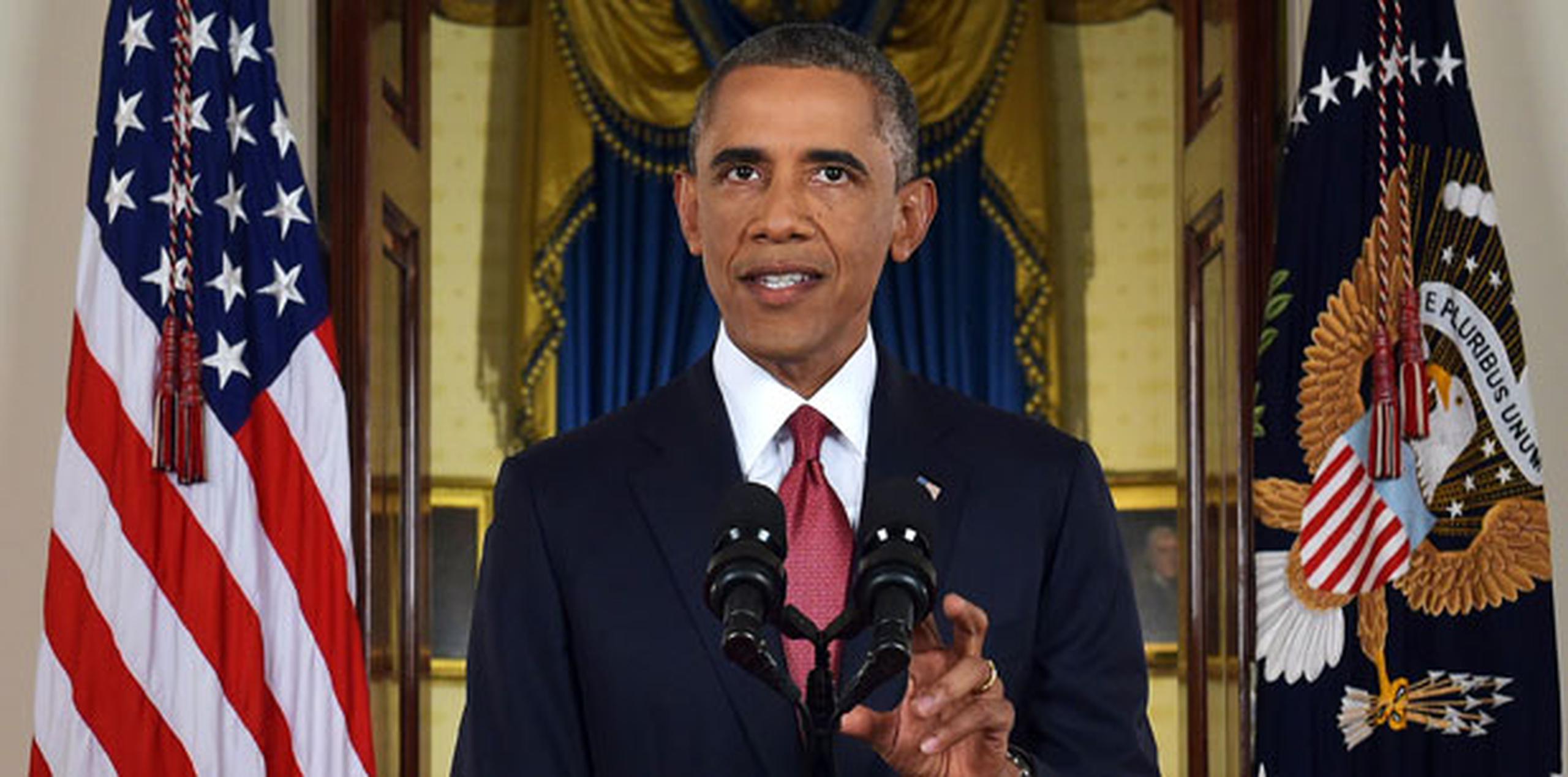 En su discurso a la nación el miércoles, Obama dijo que había autorizado por primera vez ataques aéreos estadounidenses en Siria, junto con bombardeos ampliados en Irak. (AP)