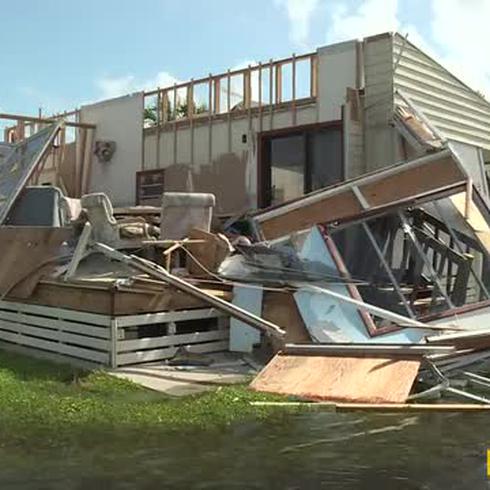 En Florida las casas prefabricadas están destrozadas por Irma