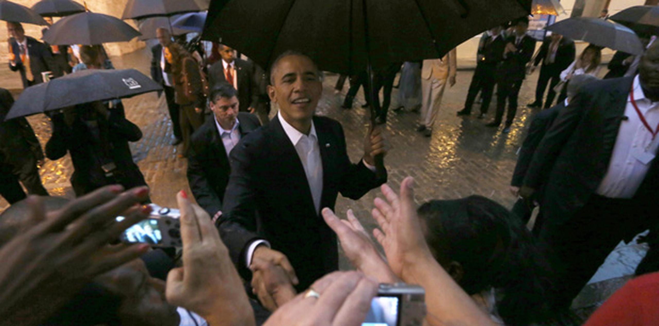 Obama inició el domingo la primera visita presidencial estadounidense a Cuba en casi 90 años. (AP)