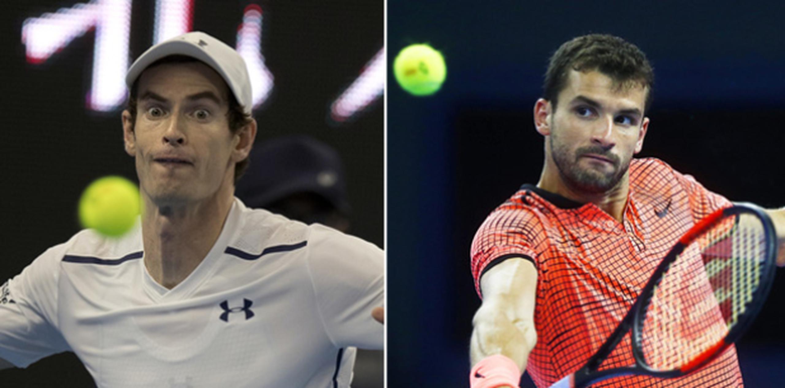 Andy Murray y Grigor Dimitrov. (AP / EFE)