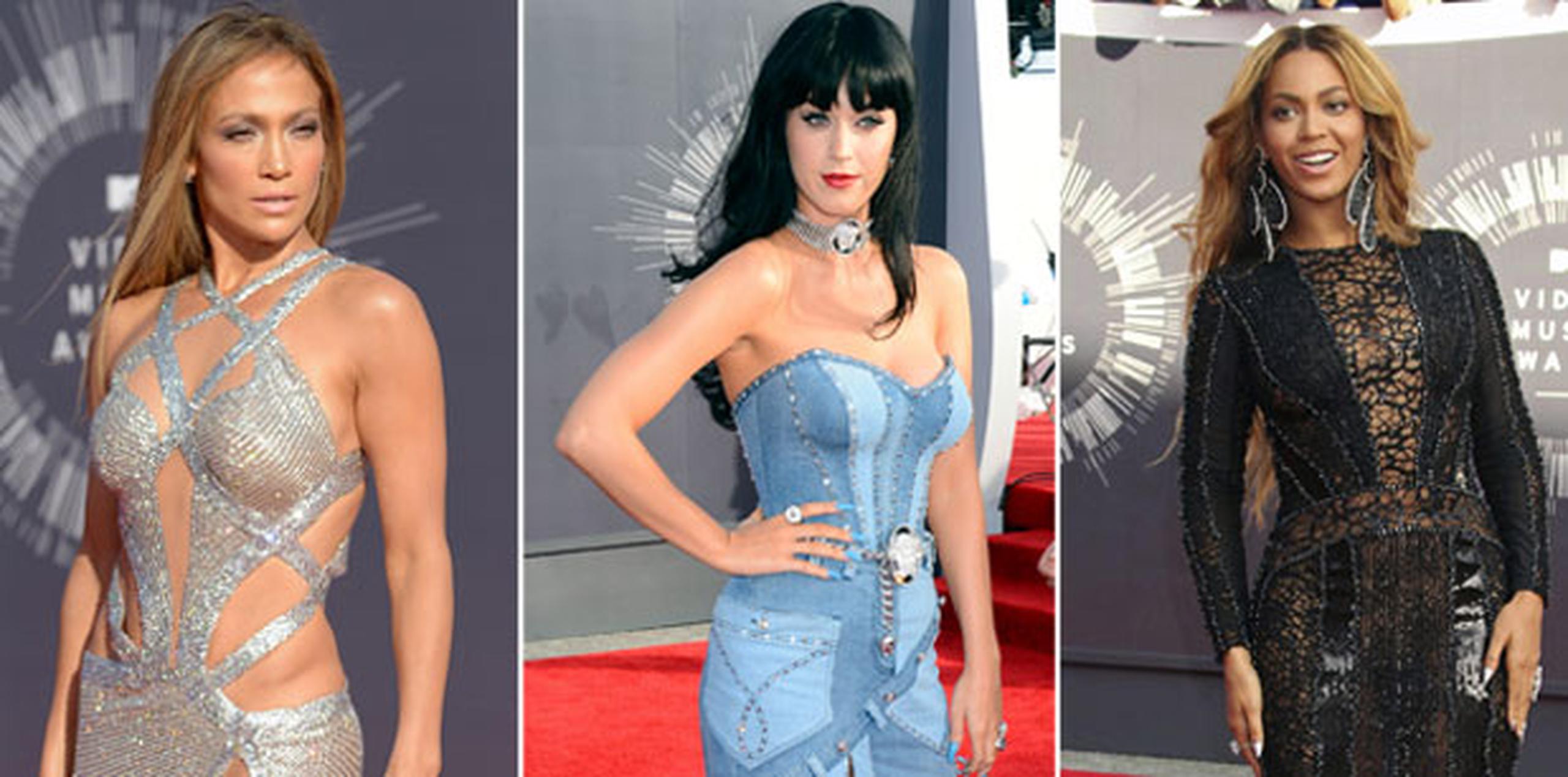 Los atuendos de Jennifer López, Katy Perry y Beyoncé figuraron entre los más comentados de la ceremonia.