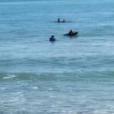 Rescatan bañista arrastrado por corrientes en playa de Río Grande