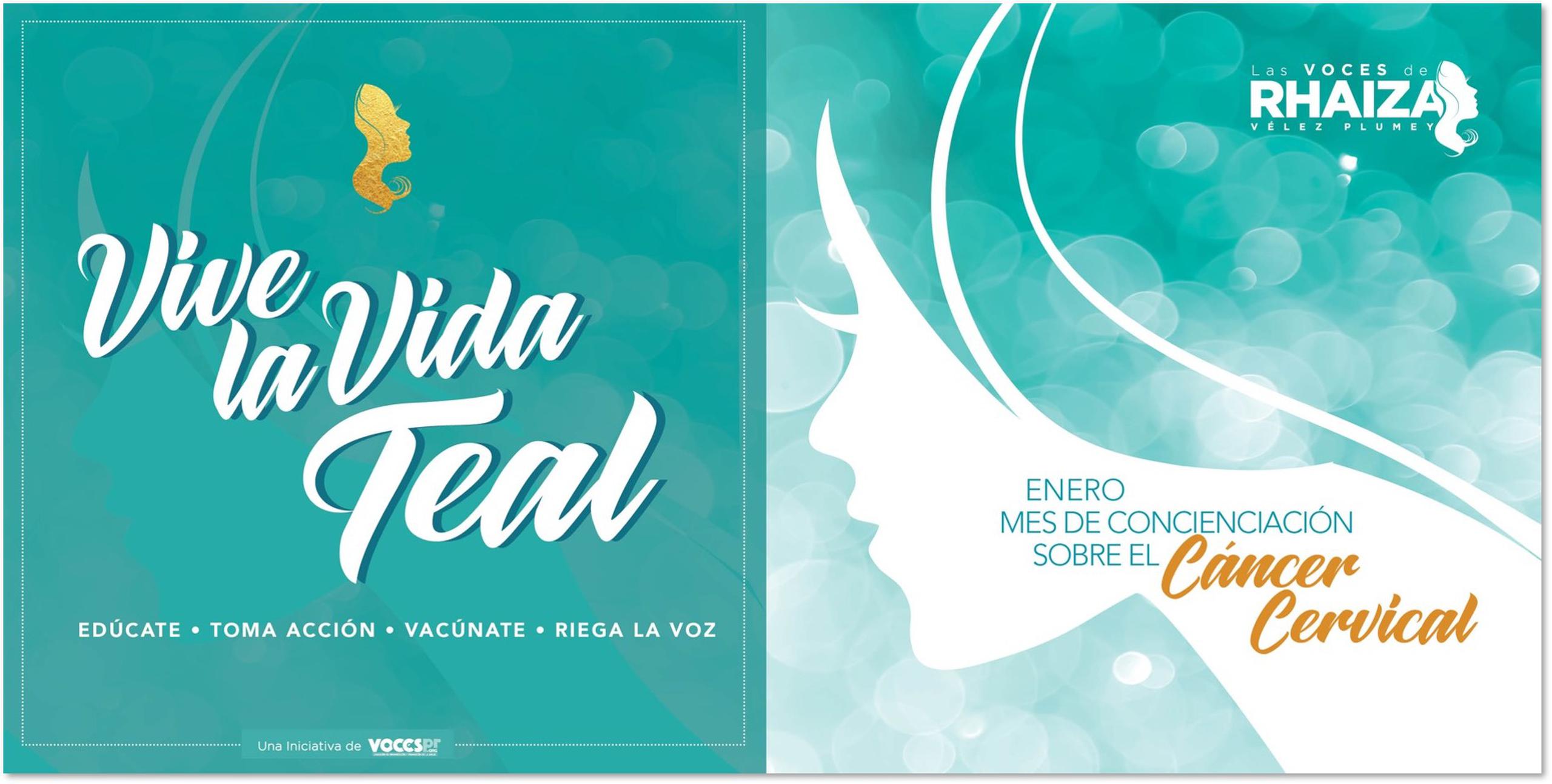 La iniciativa Las Voces de Rhaiza Vélez Plumey y Voces Coalición de Vacunación de Puerto Rico, exhorta a los ciudadanos a unirse a la campaña de concienciación y alerta contra el cáncer cervical.