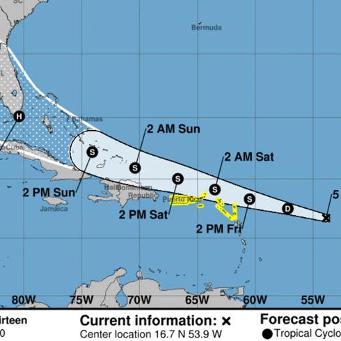 La hora del tiempo: vigilancia de tormenta tropical para la Isla