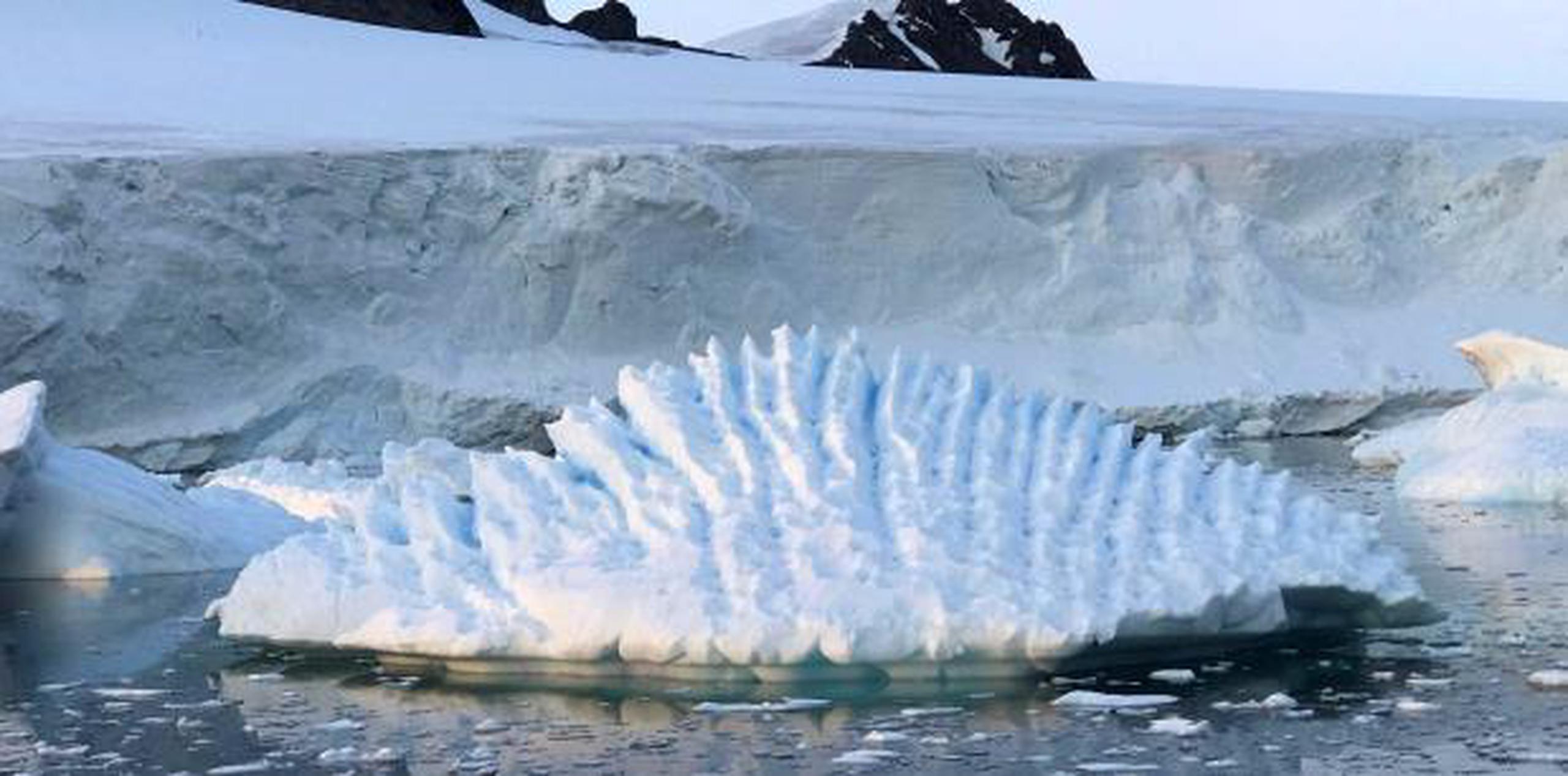 El estado de la capa de hielo de la Antártida se considera un indicador general del progreso del cambio climático. (EFE)