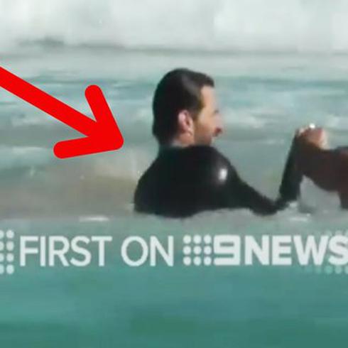 Hugh Jackman se convierte en héroe en playa australiana