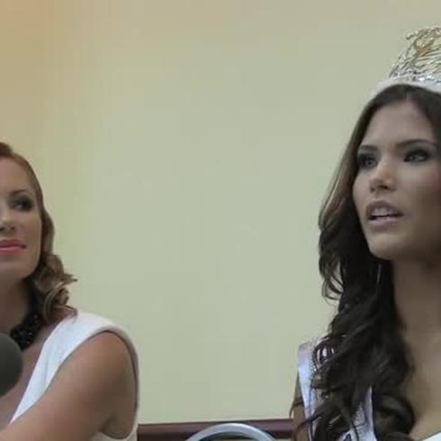 Miss Universe en su primera conferencia de prensa